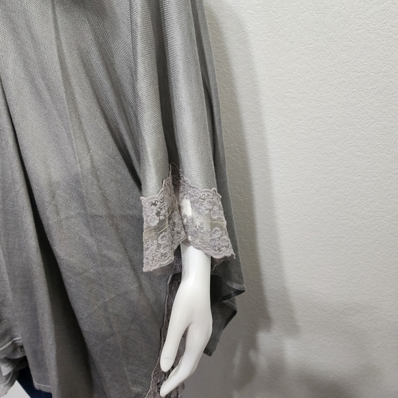 NWT Lauren Conrad Gray Open Wrap Cardigan One Size Fits Most - Picture 4 of 10